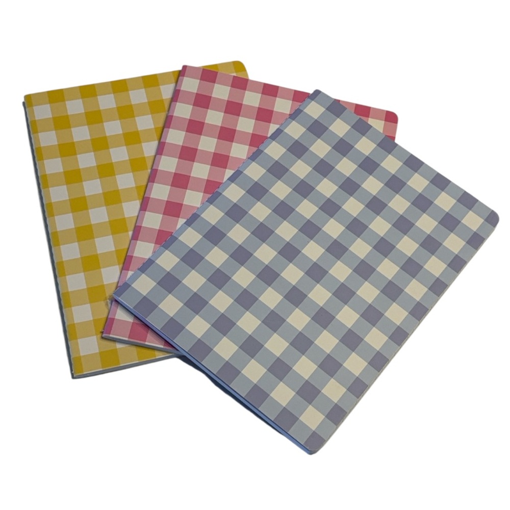 Draper James Gingham Journal Set of 3 - Picture 2 of 11